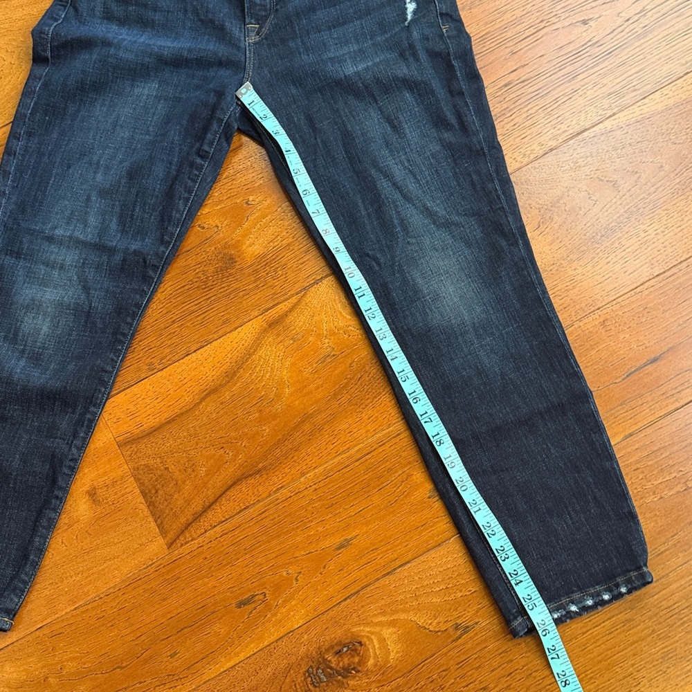 Frame Le Garçon Crop Boyfriend Jeans in Covant Dark Wash Size | 29 - Picture 10 of 10